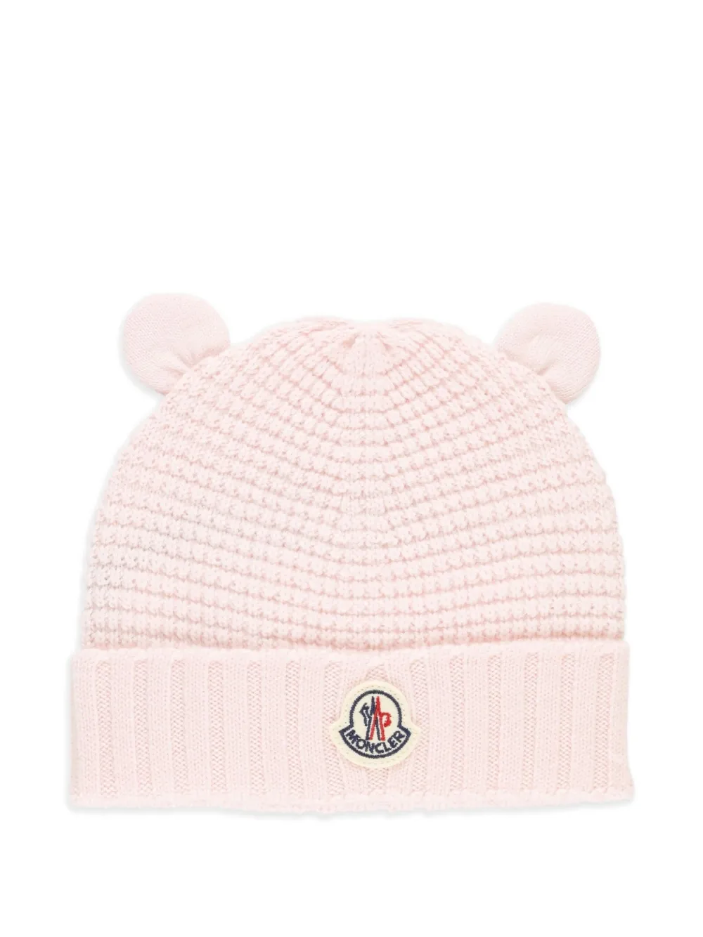 Moncler Enfant Muts met getextureerd logo Roze
