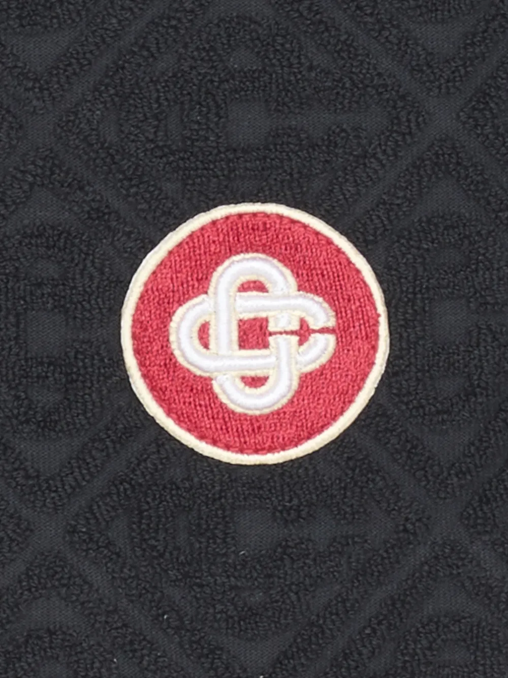Casablanca Badstof shorts met monogram Zwart