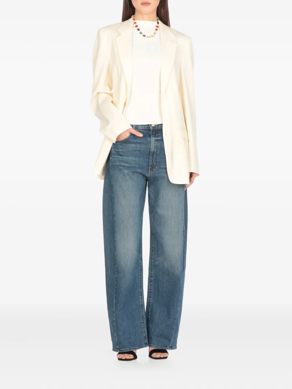 MOTHER panelled jeans - Blauw