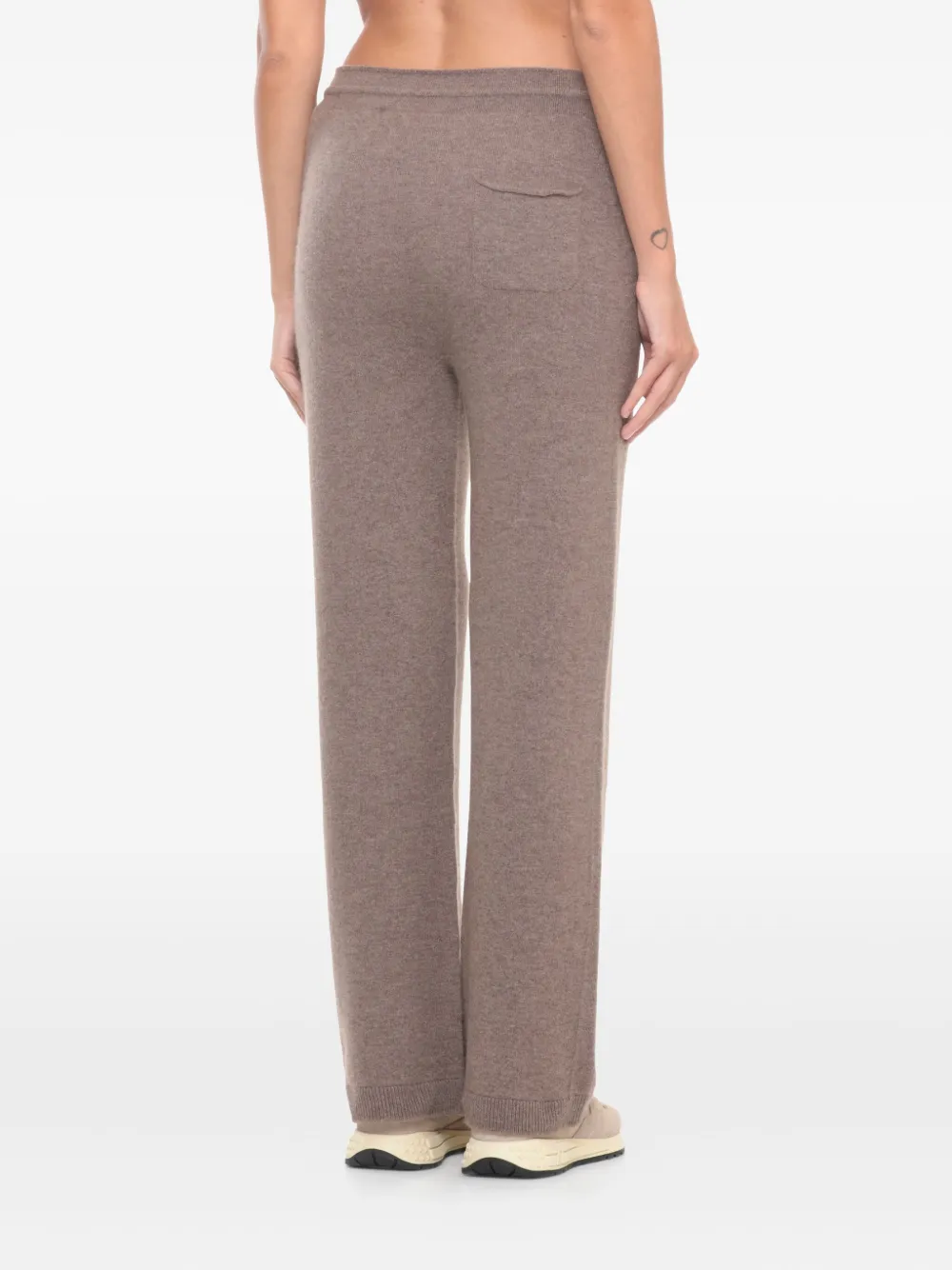 Vanisé Cashmere Trousers Elastic Waistband In Multi