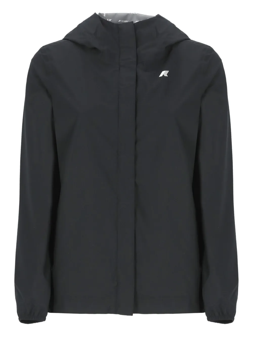 K-Way Giacca Marguerite con zip - Nero