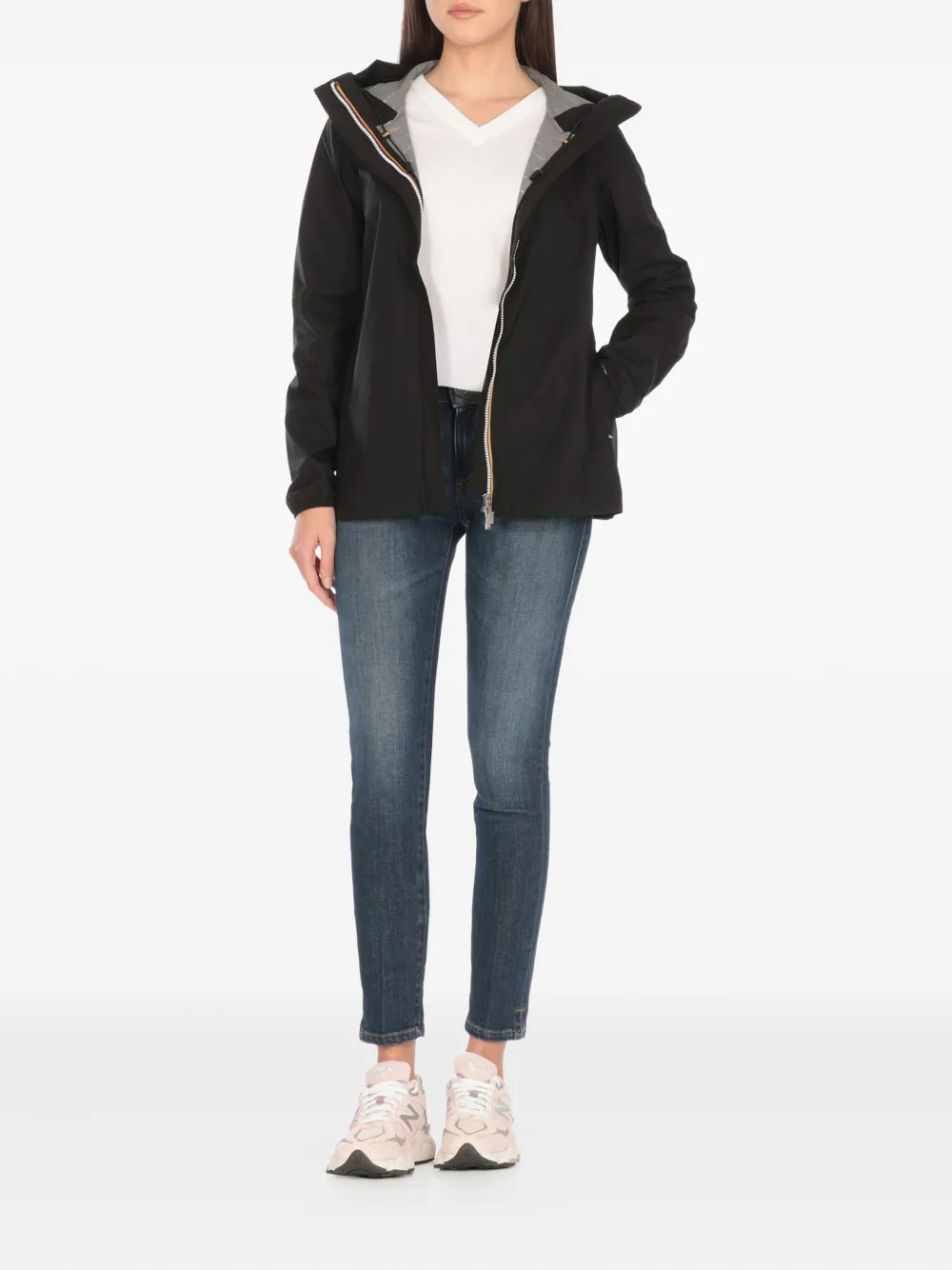 Marguerite Hooded Zip-Front Jacket
