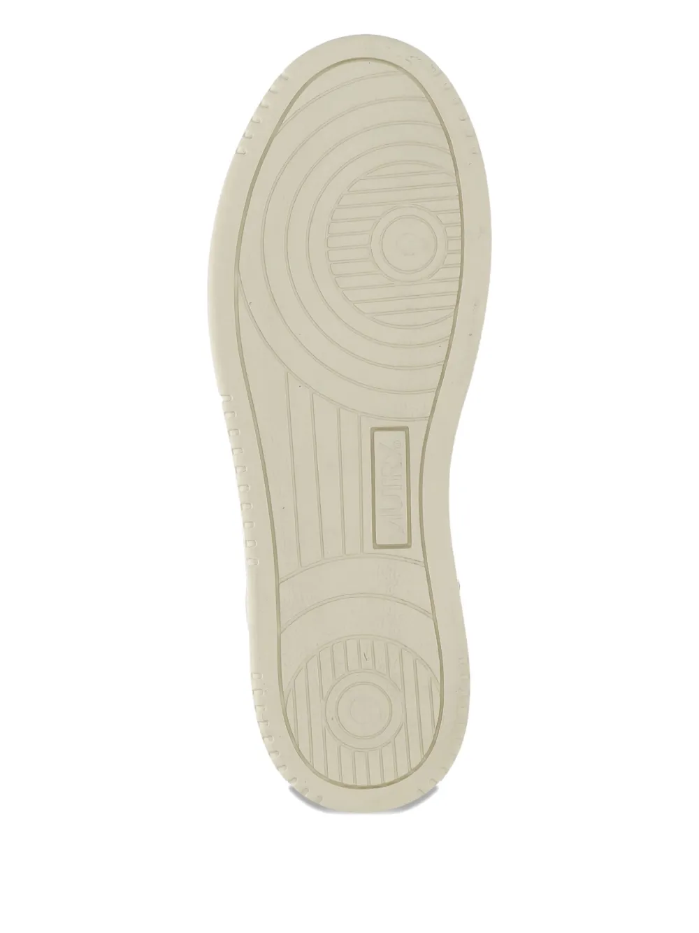 Autry Marshmallow And Platinum Color Leather Med-way Sneakers In White