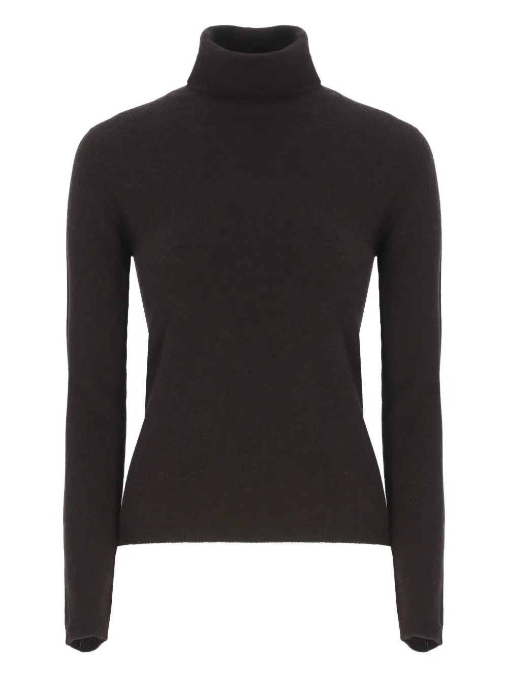 Vanisé Cashmere Turtleneck Sweater Long Sleeves In Brown