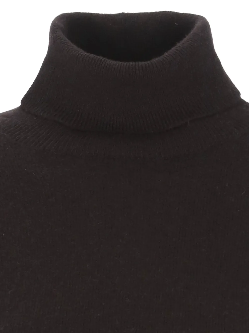 Vanisé Cashmere Turtleneck Sweater Long Sleeves In Brown