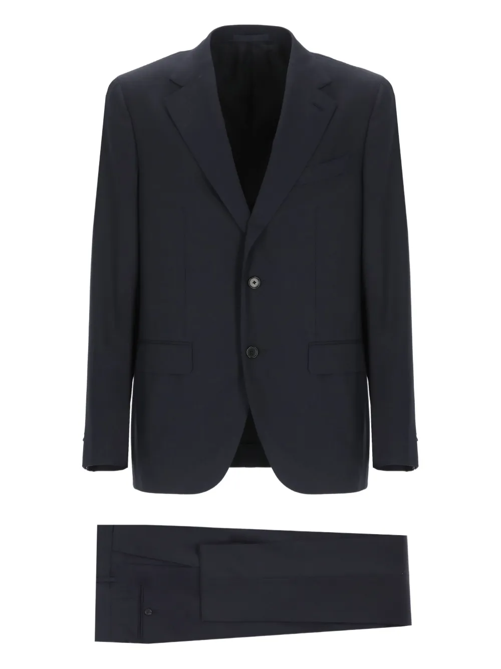 wool single-breasted suit