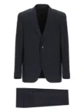 Caruso wool single-breasted suit - Blue