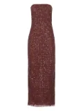 ROTATE BIRGER CHRISTENSEN sequin-embellished strapless dress - Red