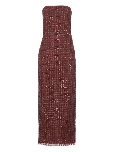 ROTATE BIRGER CHRISTENSEN sequin-embellished strapless dress