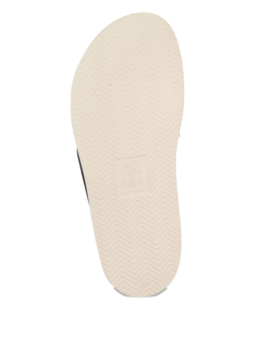 Brunello Cucinelli cross-strap suede sandals Black