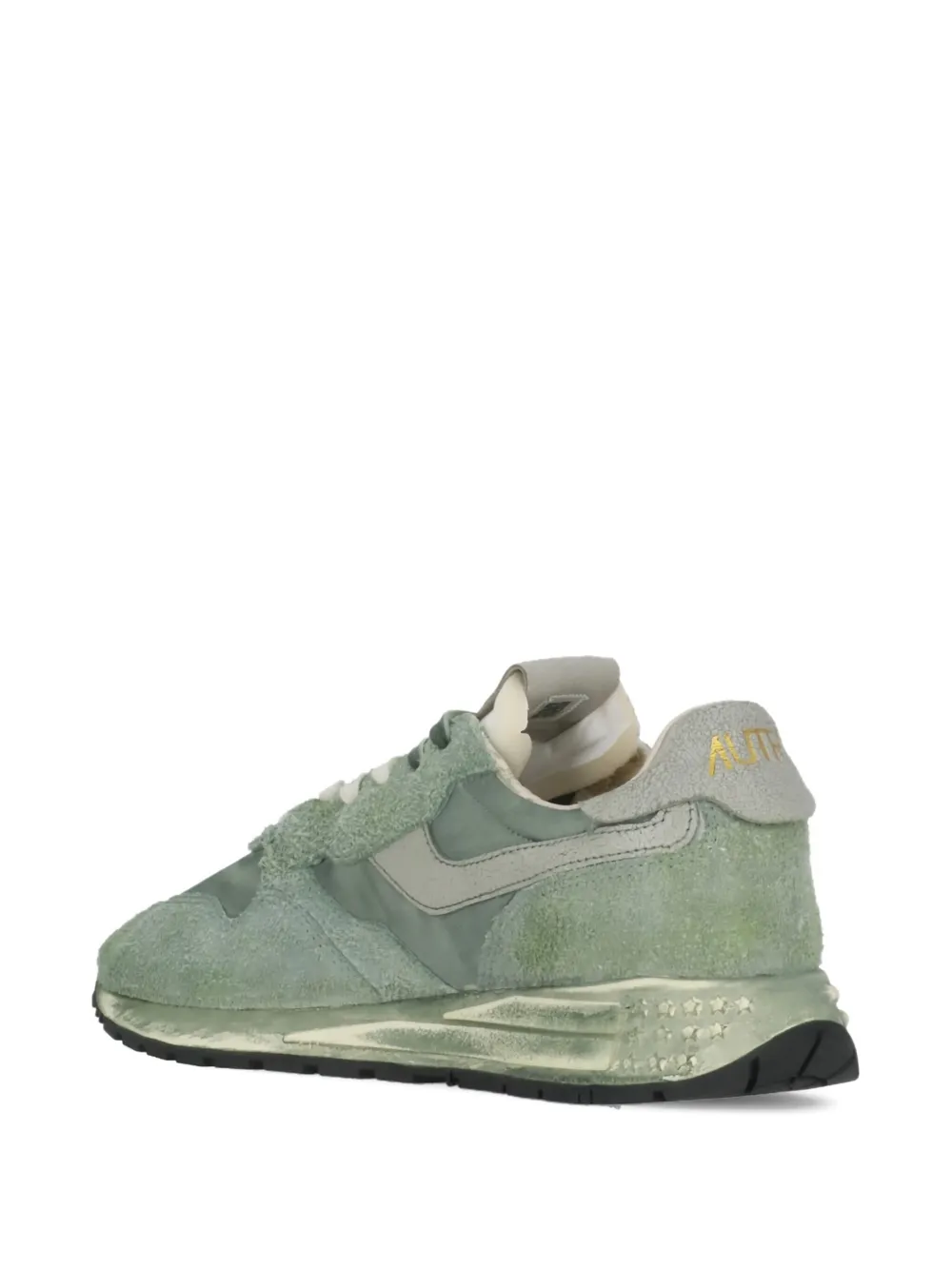 Autry Reelwind suède sneakers met metallic vlak Groen