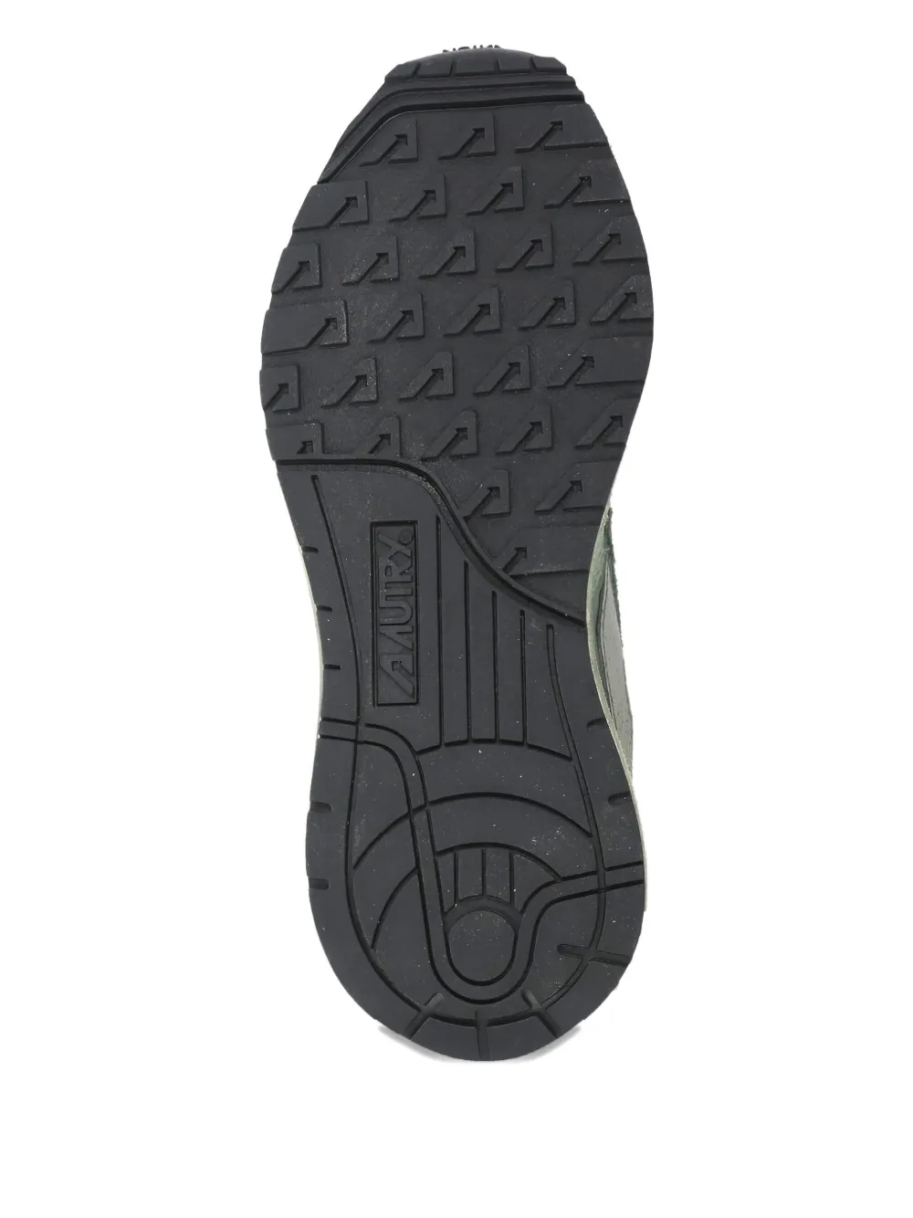 Autry Reelwind Metallic-panel Suede Sneakers In Green