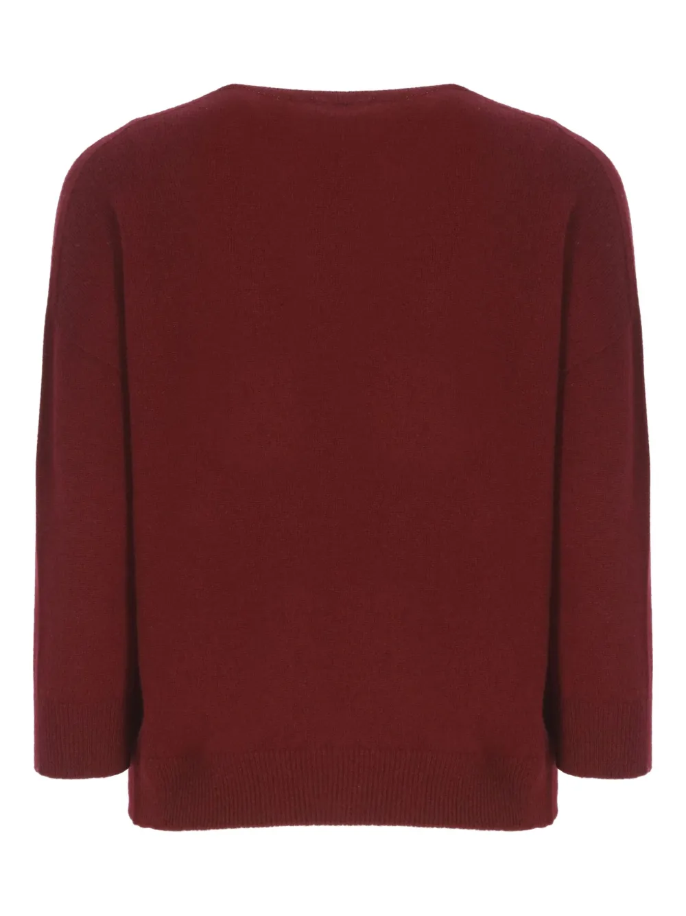 Vanisé Ribbed-trim Crew-neck Sweater In Brown