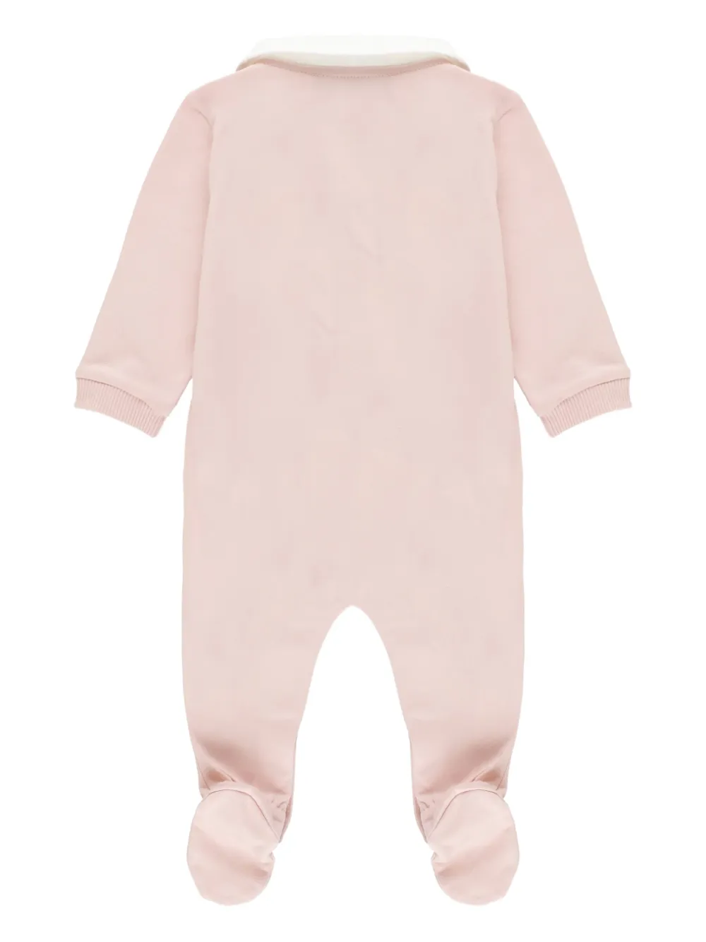Moschino Kids logo-print cotton romper - Roze