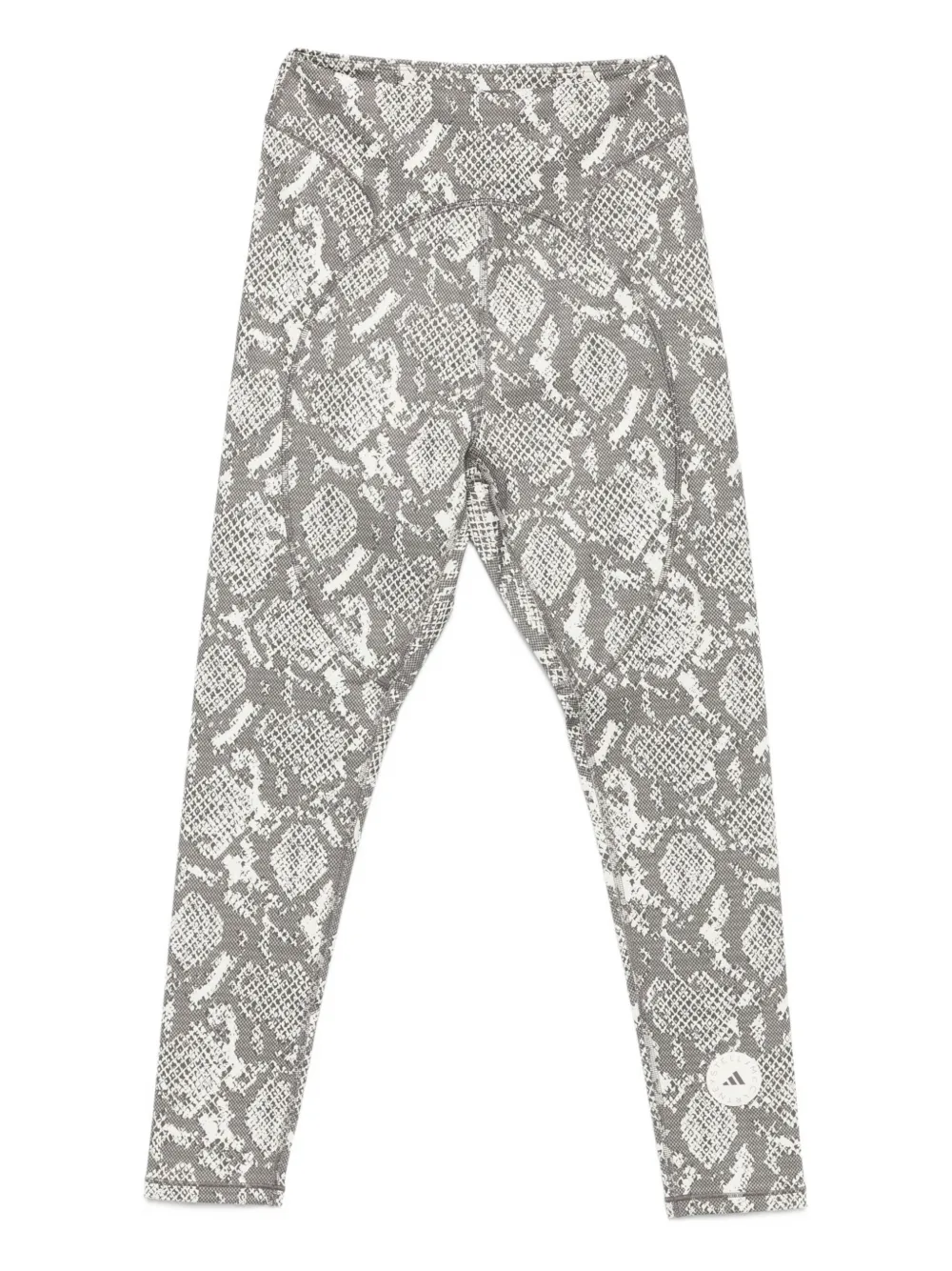 snakeskin-print performance leggings
