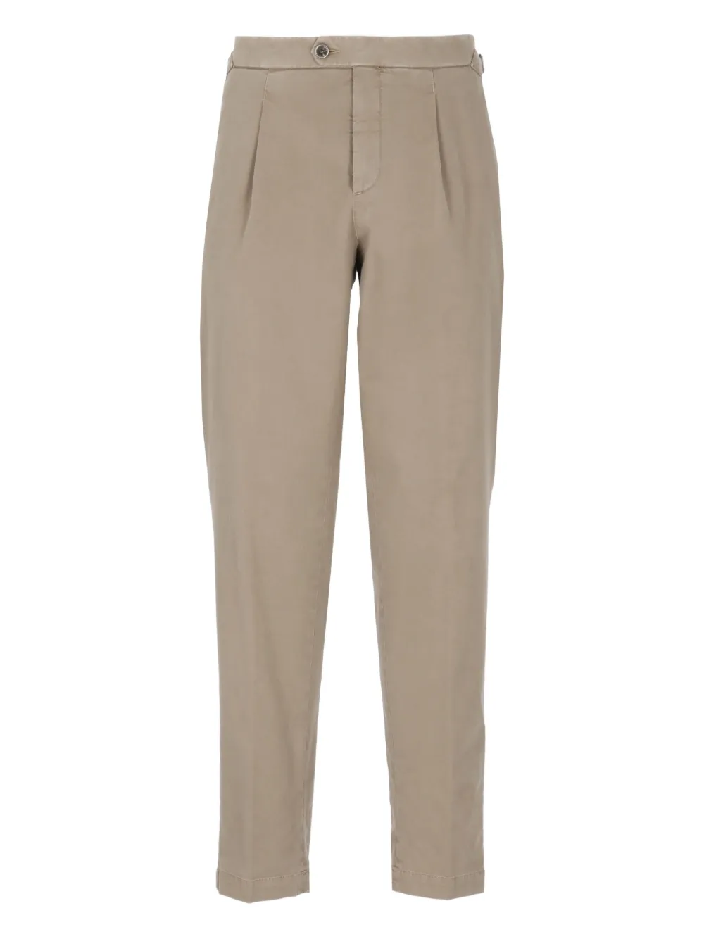 Peserico pleated-front side-buckle trousers Beige