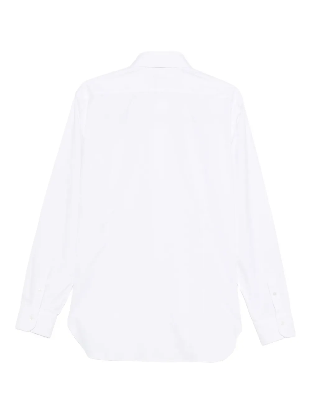 Barba long-sleeves cotton shirt Wit