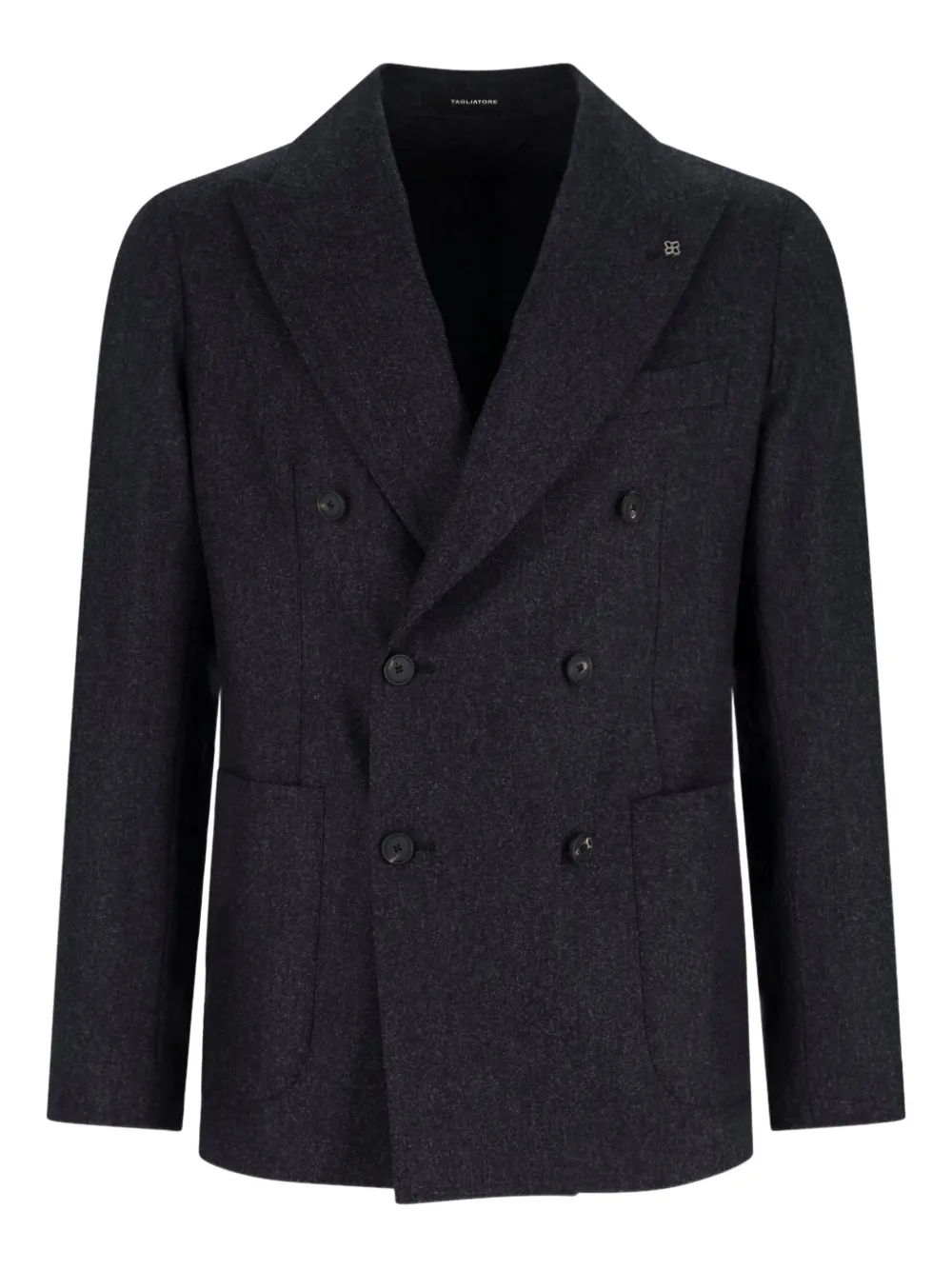 Tagliatore Wollen blazer met dubbele rij knopen Grijs
