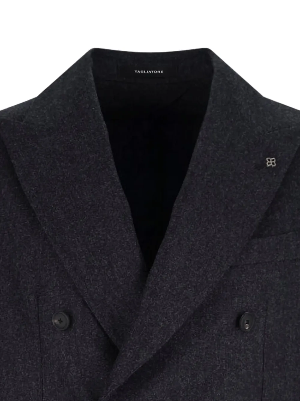 Tagliatore Wollen blazer met dubbele rij knopen Grijs