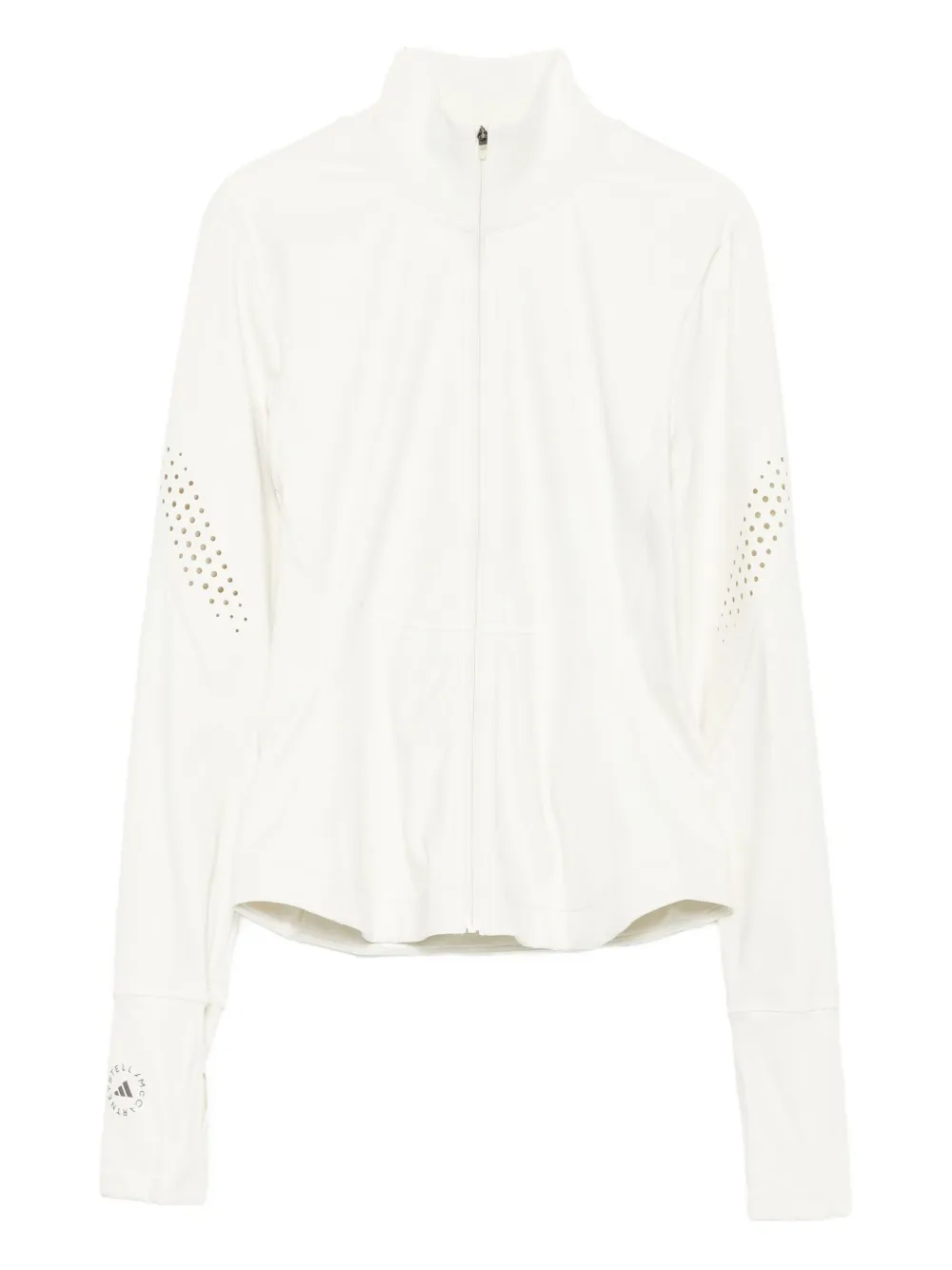 laser-cut zip-up jacket