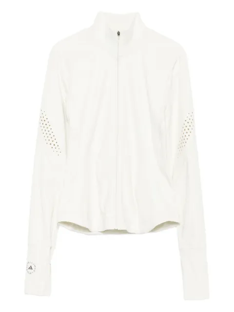 adidas by Stella McCartney جاكيت بسحاب ونقوش مفرغة بالليزر