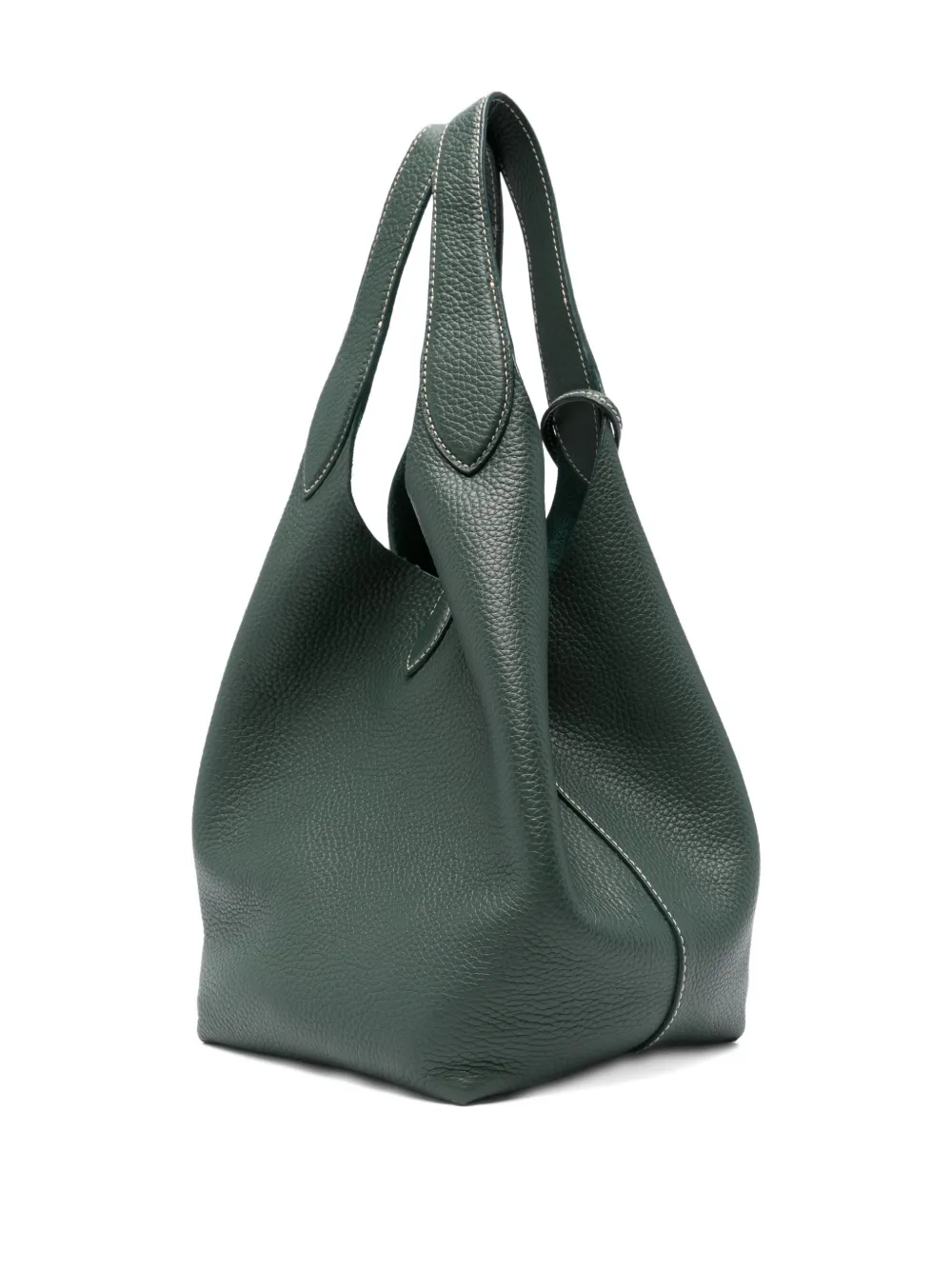 Polo Ralph Lauren medium Shopper leather tote bag Groen