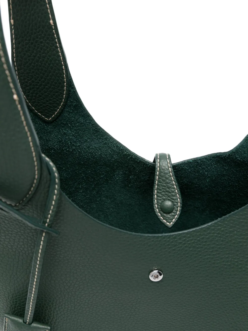 Polo Ralph Lauren medium Shopper leather tote bag Groen