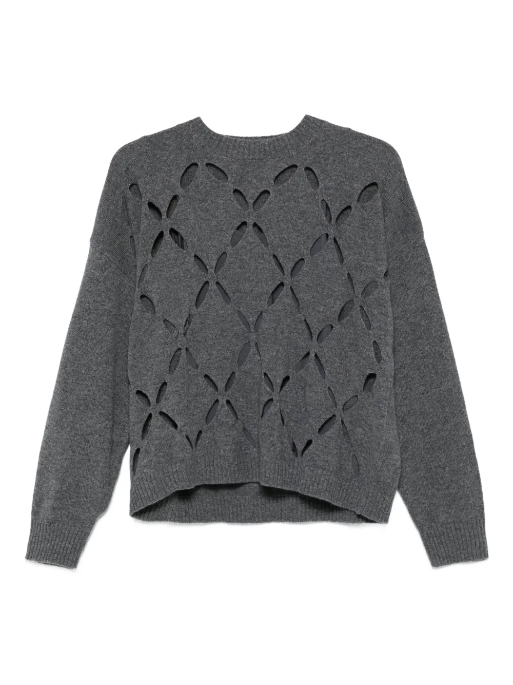 LIU JO cut-out detailed sweater Grijs