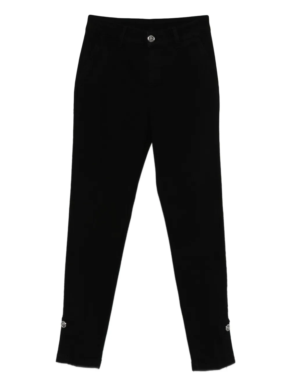 button-detailed trousers