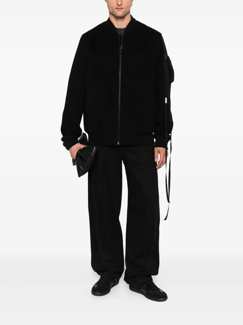 Ann Demeulemeester Zip-fastening Bomber Jacket In Black