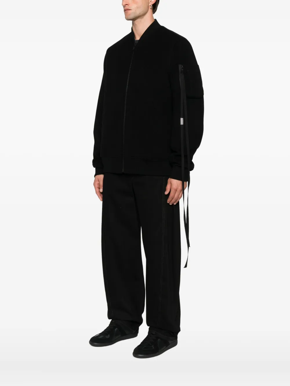 Ann Demeulemeester Zip-fastening Bomber Jacket In Black