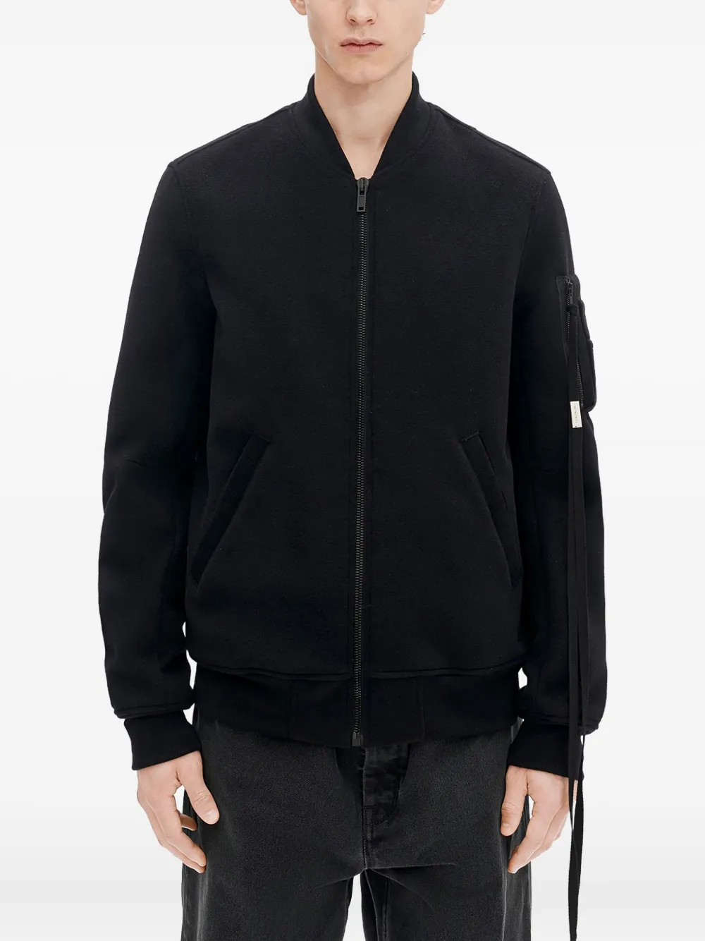 Ann Demeulemeester zip-fastening bomber jacket | Black | Image 1