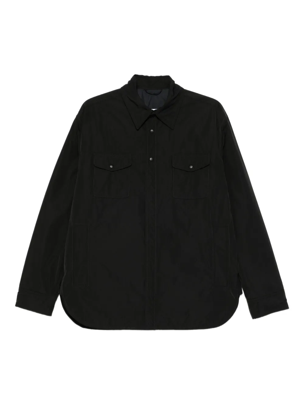 ASPESI buttoned flap-pocket shirt jacket Zwart