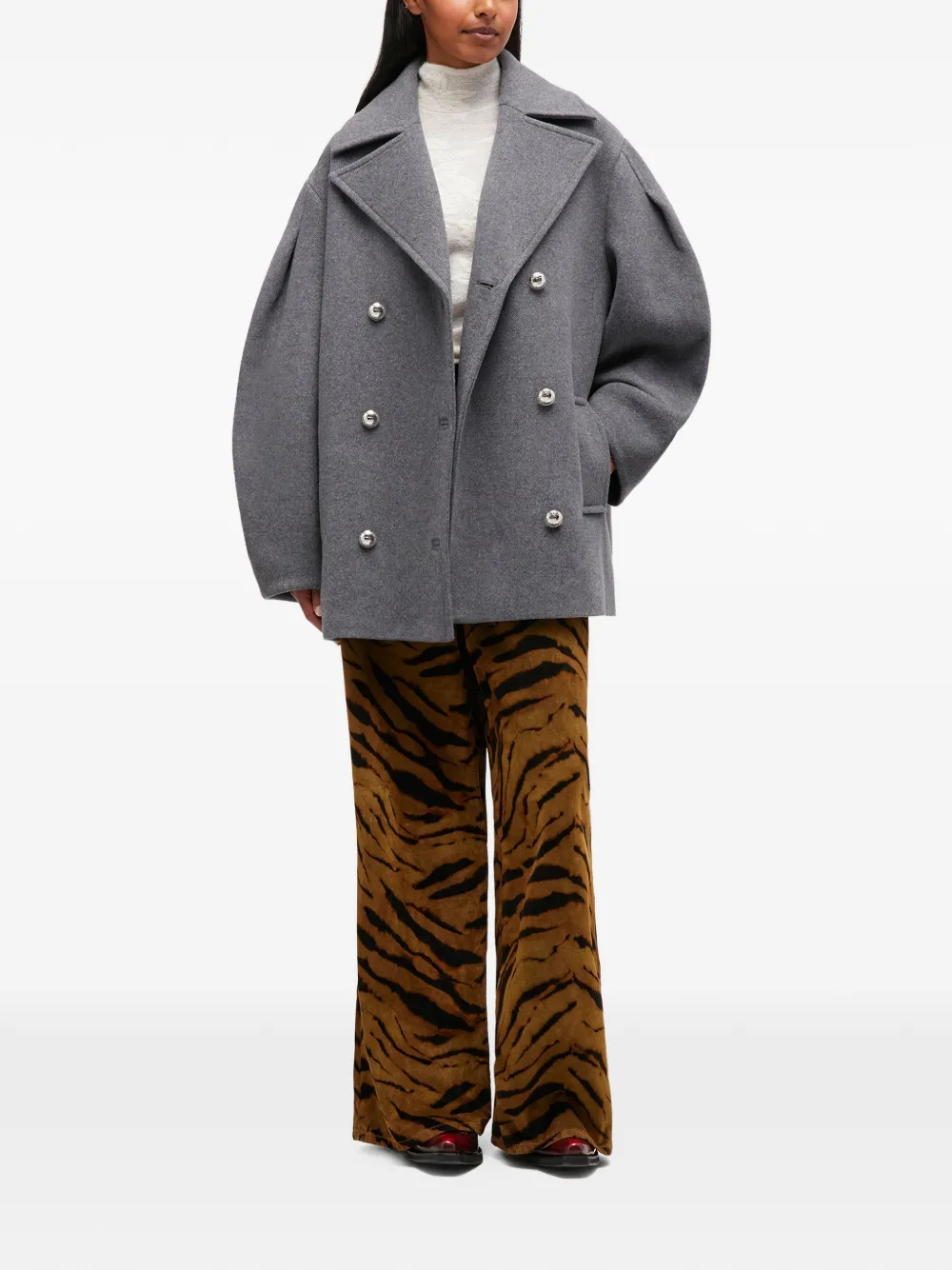 GANNI buttoned double-breasted peacoat | Abrigos con doble botonadura | Image 2