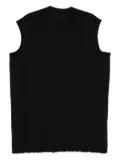 Rick Owens DRKSHDW Tarp sleeveless raw-edge T-shirt - Black