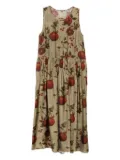Uma Wang pomegranate-print sleeveless dress - Green