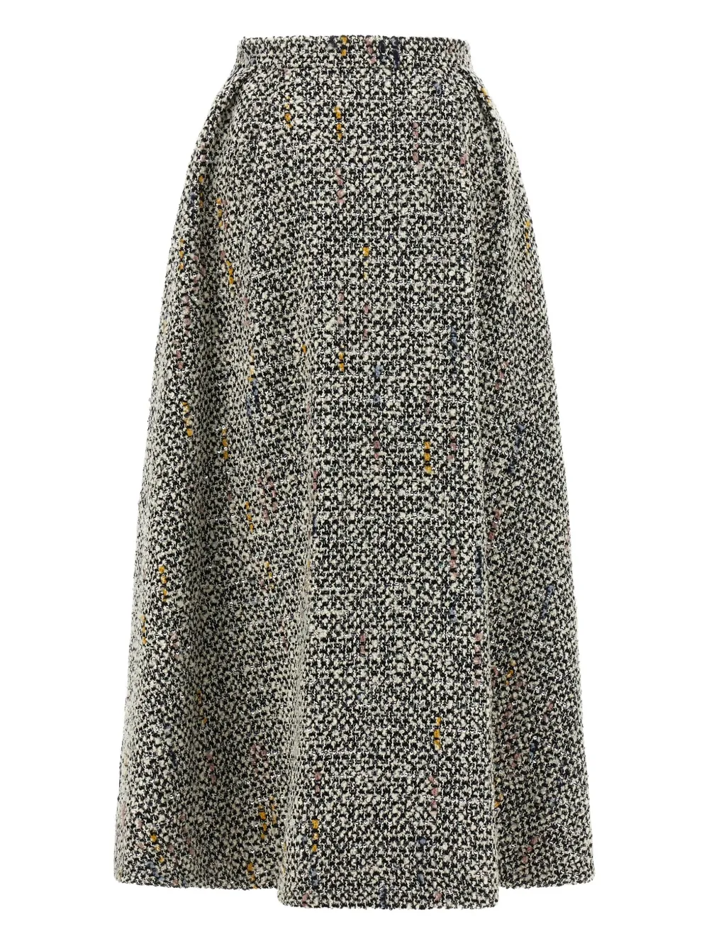 embellished tweed midi skirt