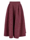 Alessandra Rich sequin-embellished tweed midi skirt - Pink
