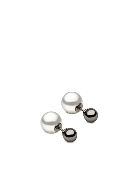 Yoko London 18K black gold south sea pearl earrings