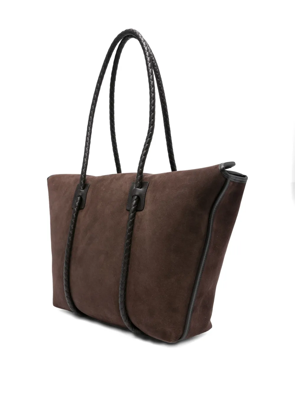 Hereu Forna braided suede tote bag Bruin