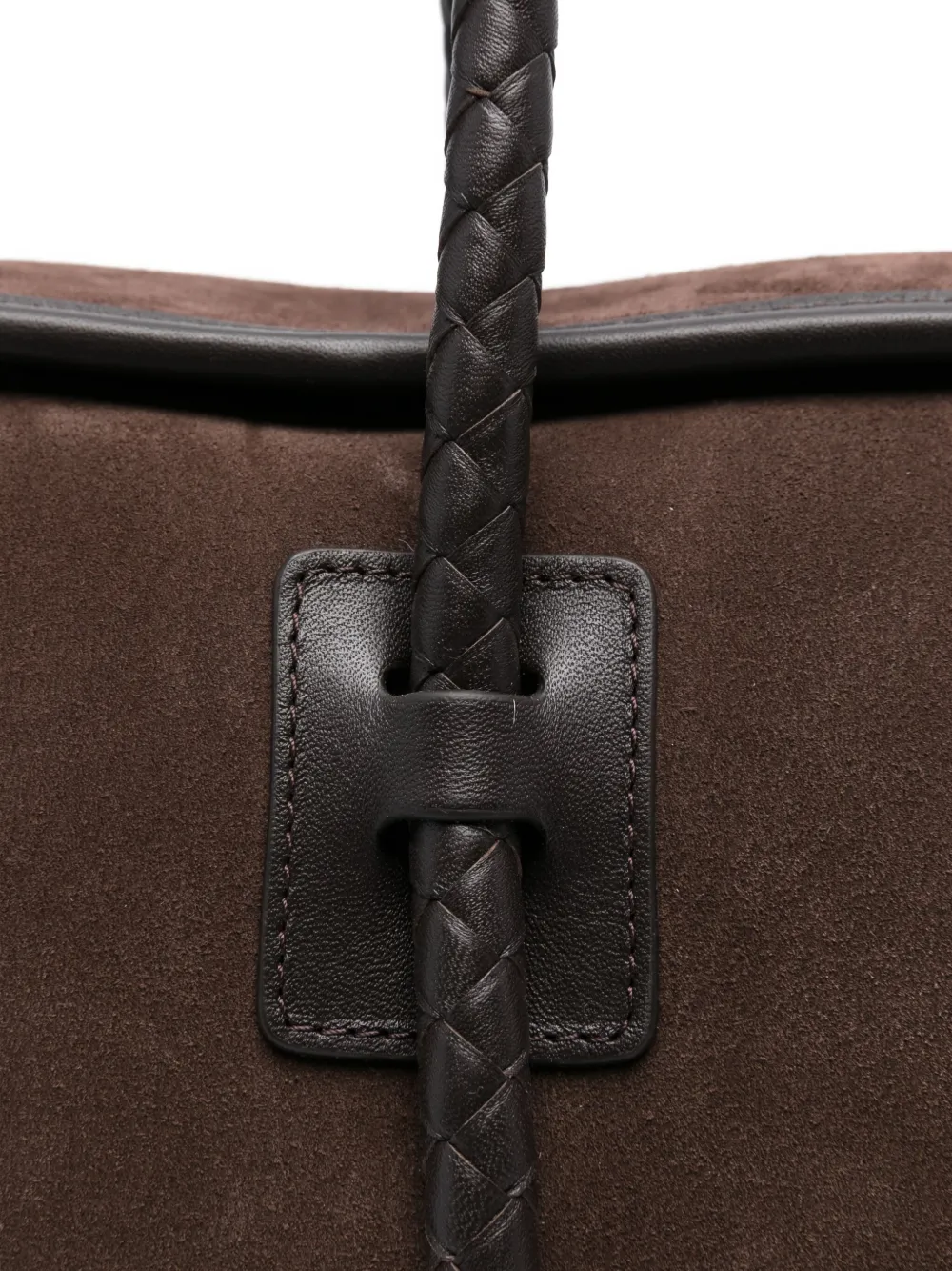 Hereu Forna braided suede tote bag Bruin
