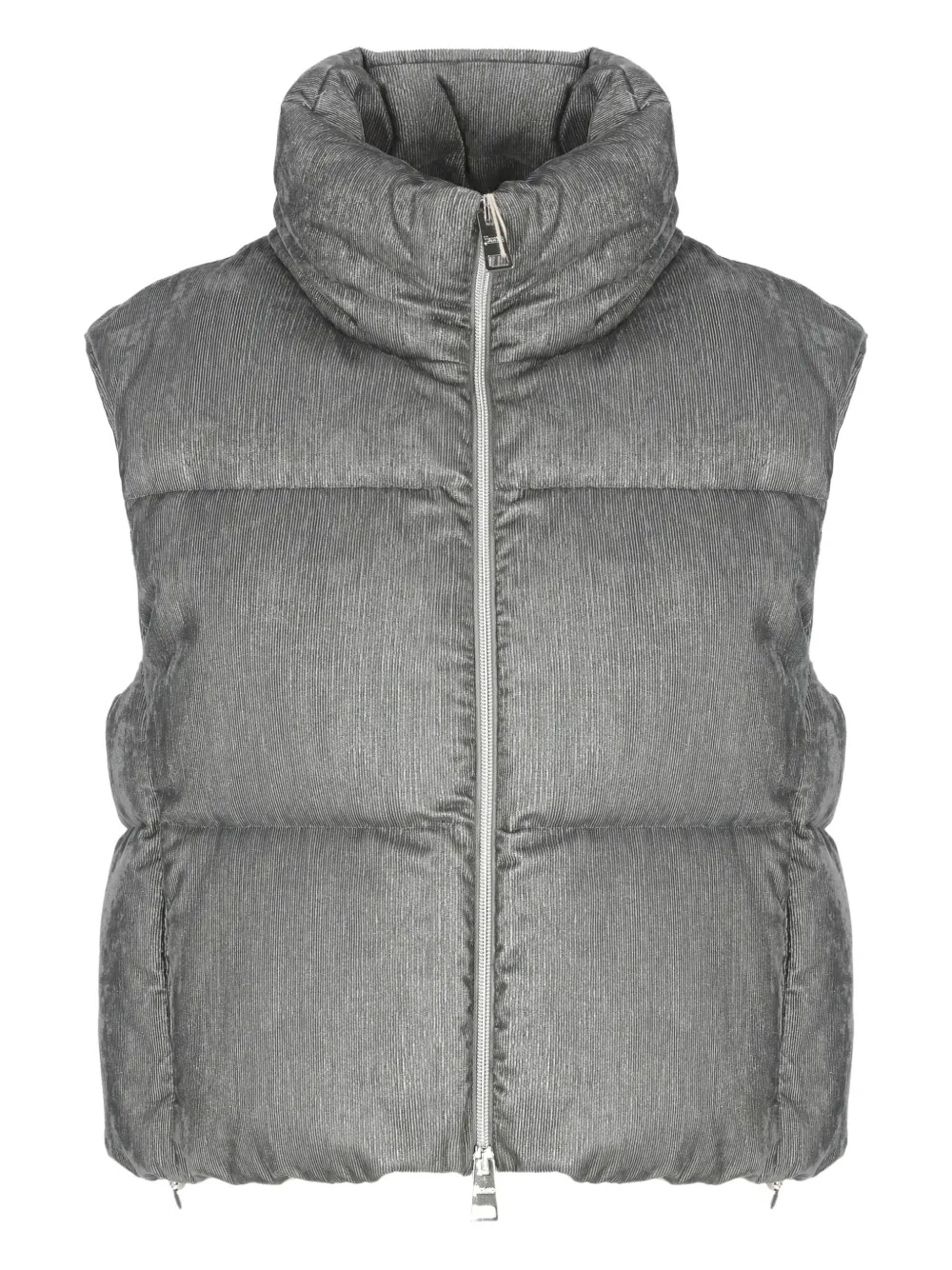 quilted turtleneck gilet