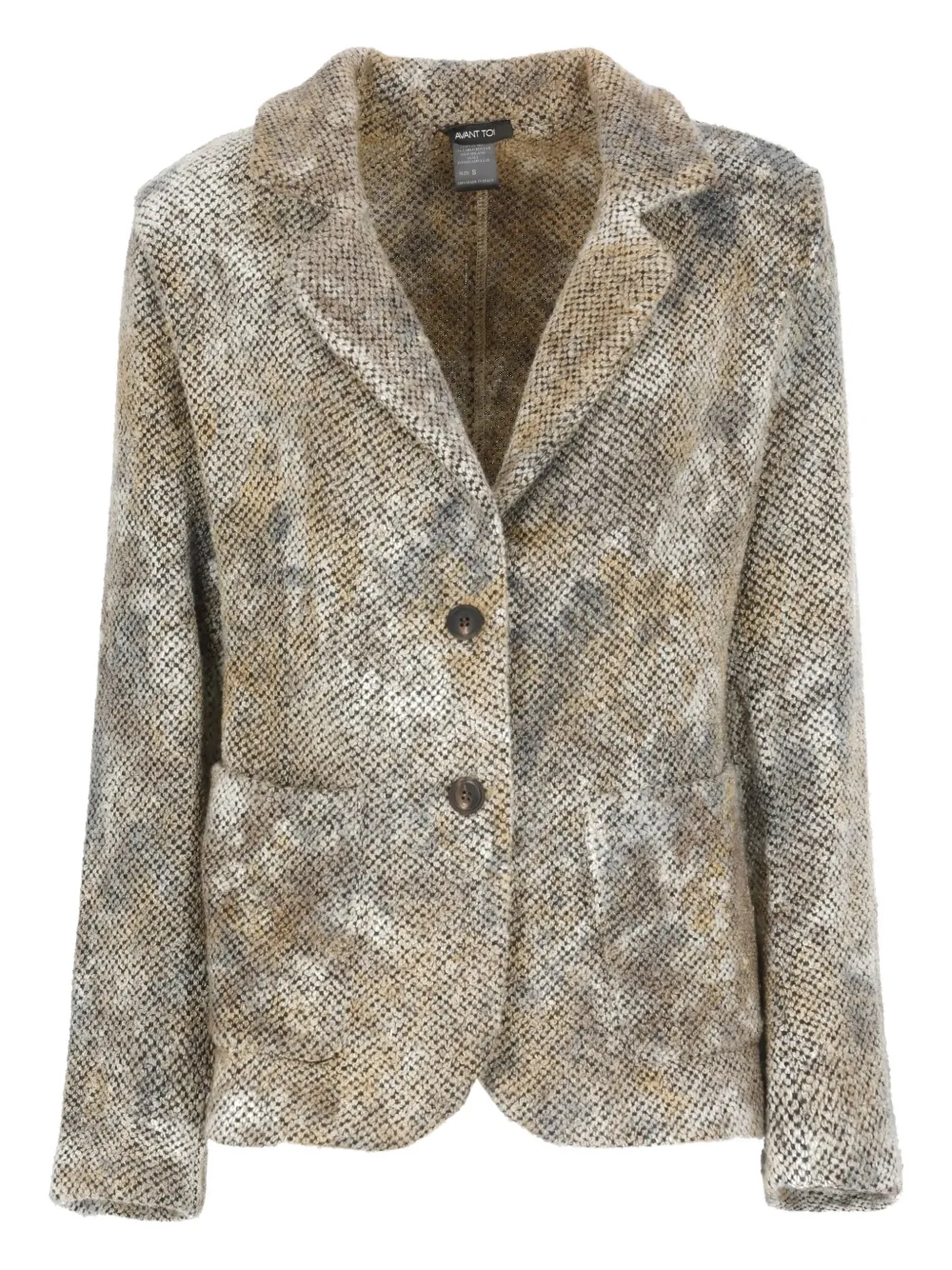 Avant Toi Blazer van wolblend Beige