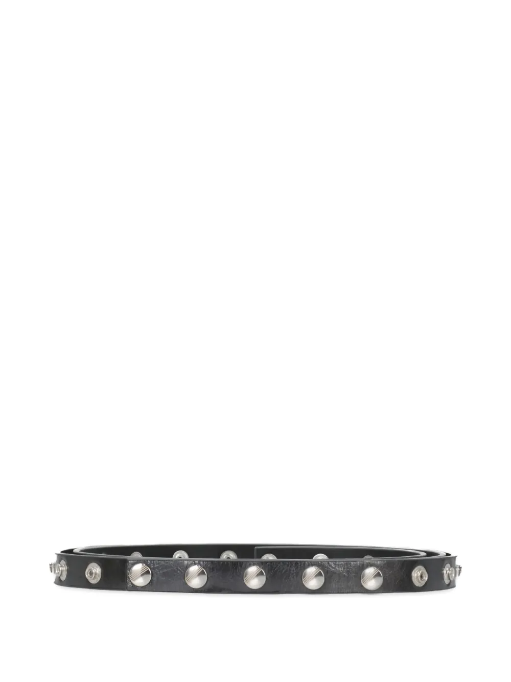 snap-button leather belt