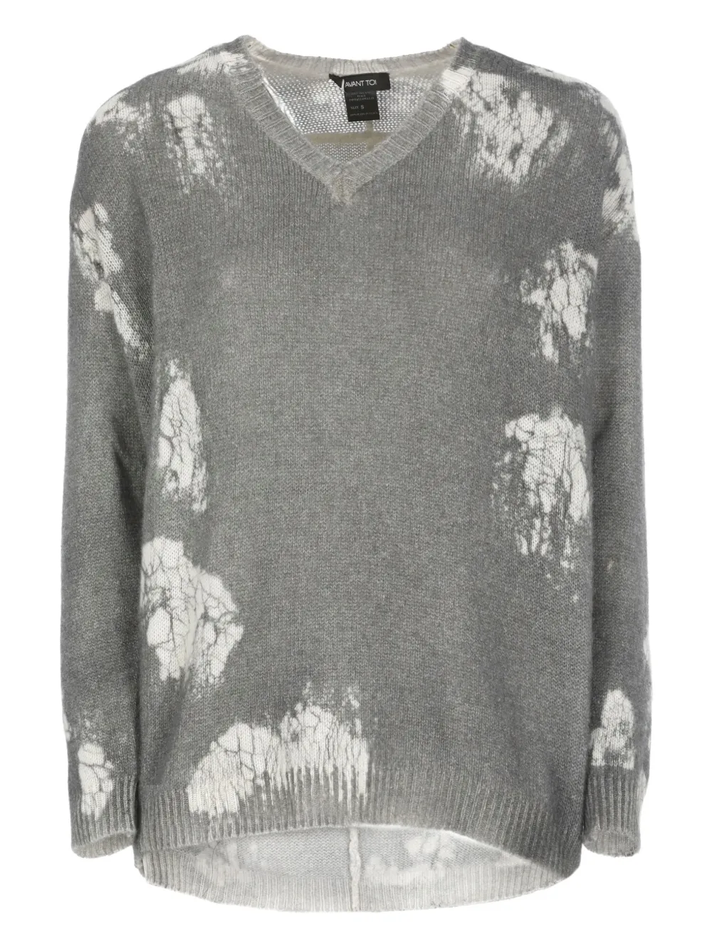 Avant Toi V-neck Cashmere Sweater In Gray