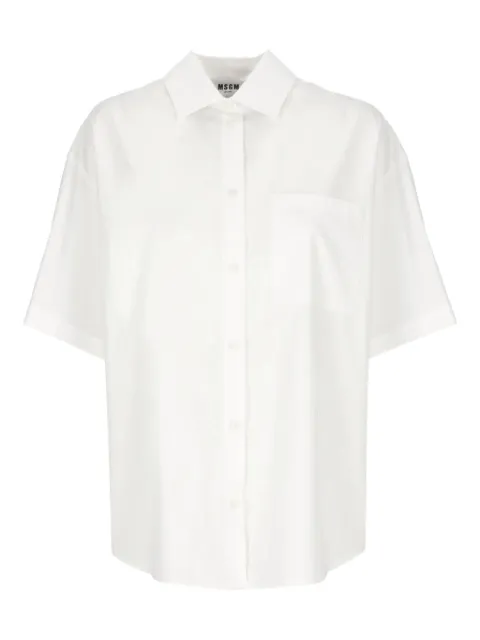 MSGM camisa con bolsillo de parche