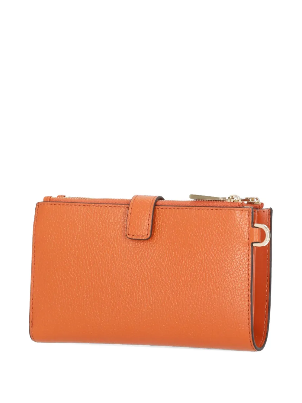 Michael Michael Kors logo-plaque zip-around wallet - Oranje