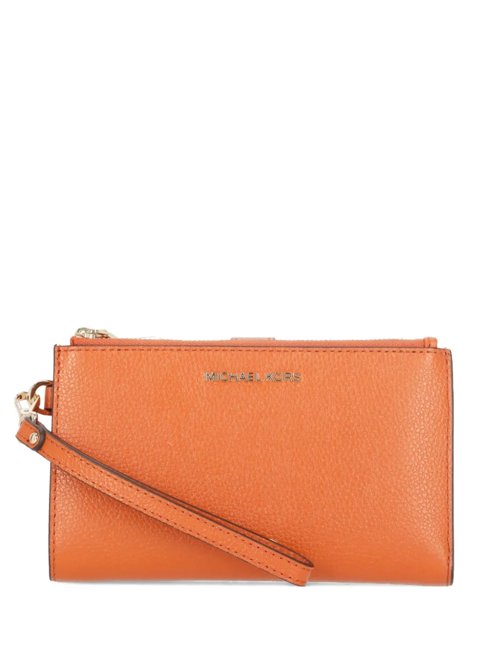 Michael Kors logo-plaque zip-around wallet Oranje