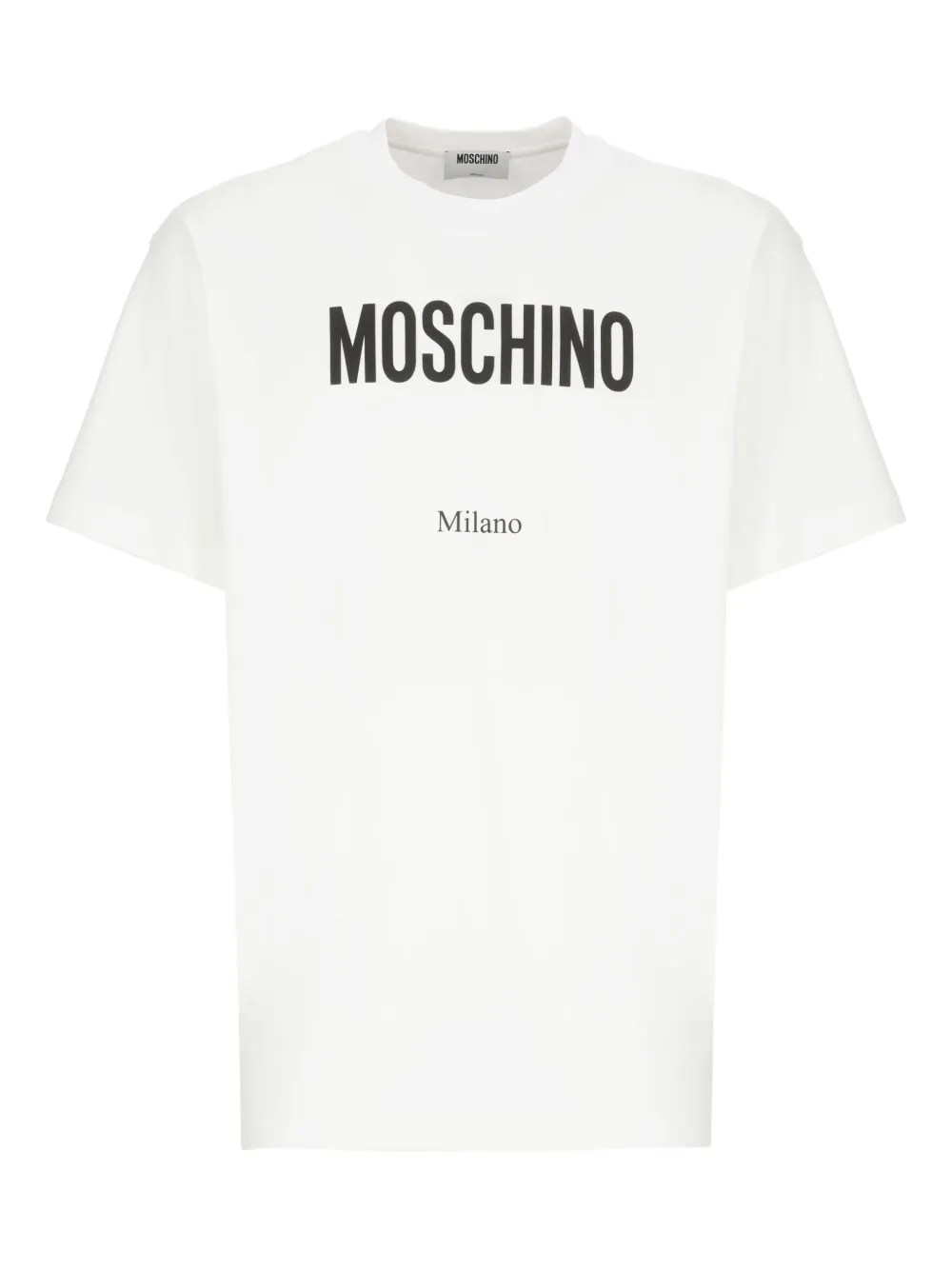 Moschino logo-print cotton T-shirt Wit