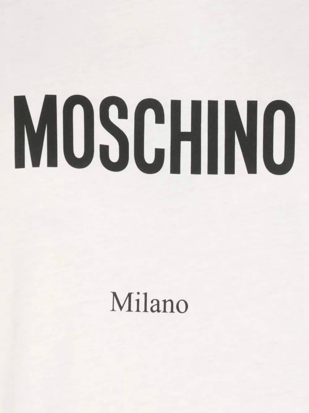 Moschino logo-print cotton T-shirt Wit